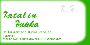 katalin hupka business card